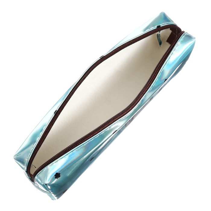 Пенал школьный, на молнии голографический Пенал школьный, на молнии голографический "Кот Голубой"