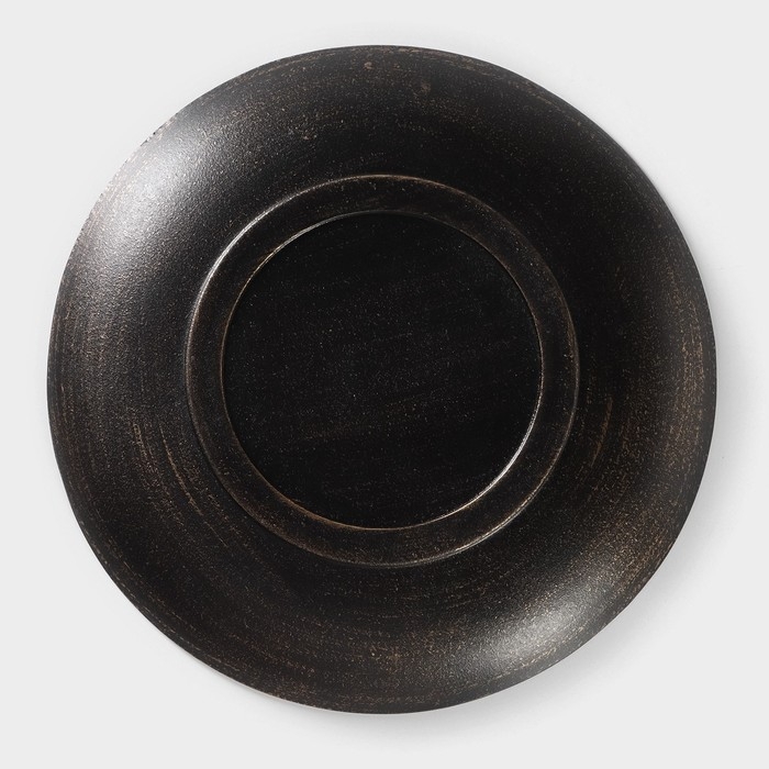 Блюдо для фруктов Доляна «Ундина», 29,5×3,5 см, цвет бронзовый Блюдо для фруктов Доляна «Ундина», 29,5×3,5 см, цвет бронзовый