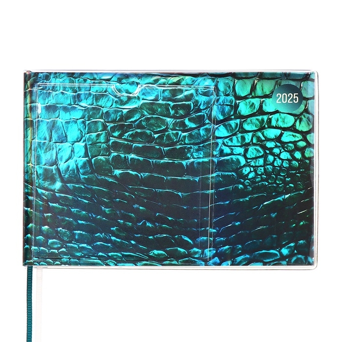 Еженедельник датир 2025г 180х127мм мягк обл ПВХ 64л ESCALADA ЗМЕЯ ЗЕЛЁНАЯ, кр бл 70 г/м² Еженедельник датир 2025г 180х127мм мягк обл ПВХ 64л ESCALADA ЗМЕЯ ЗЕЛЁНАЯ, кр бл 70 г/м²