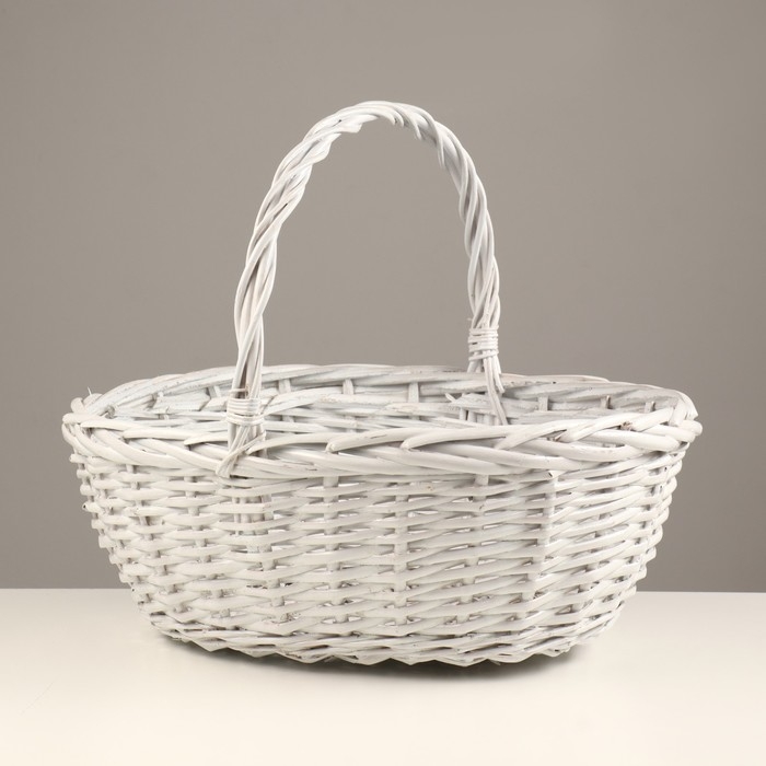 Корзина плетеная, 43х34х15/38 см, лоза Корзина плетеная, 43х34х15/38 см, лоза