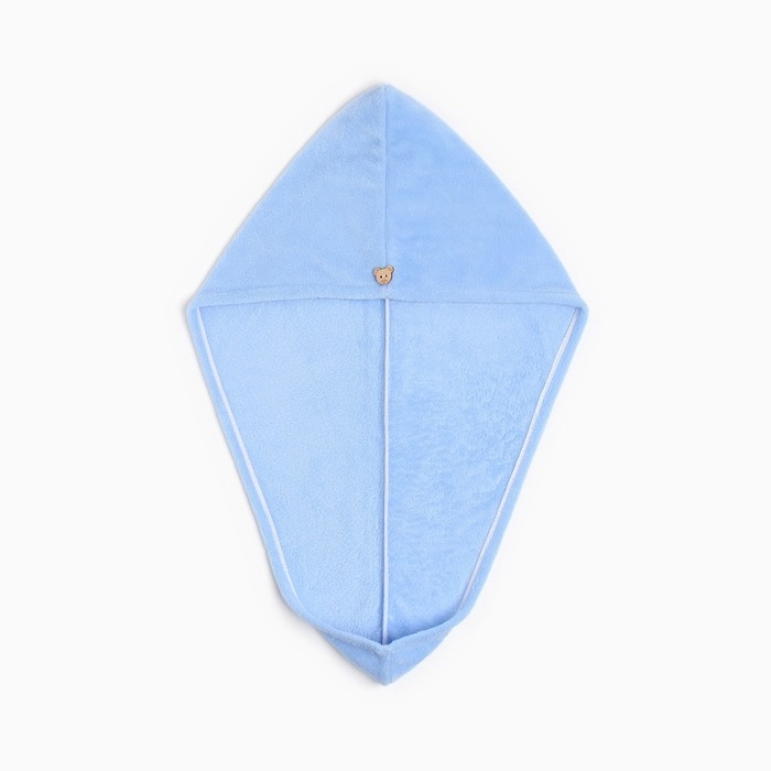 Полотенце-чалма для сушки волос Этель цвет голубой, 65*25 см, 100% п/э Полотенце-чалма для сушки волос Этель цвет голубой, 65*25 см, 100% п/э