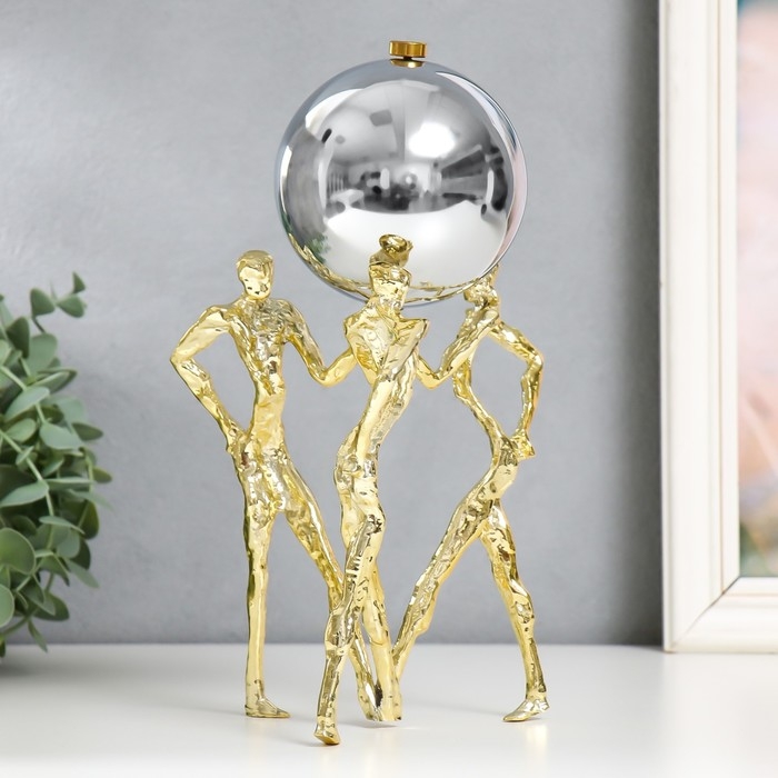 Сувенир "Люди с шаром" 17х17х27