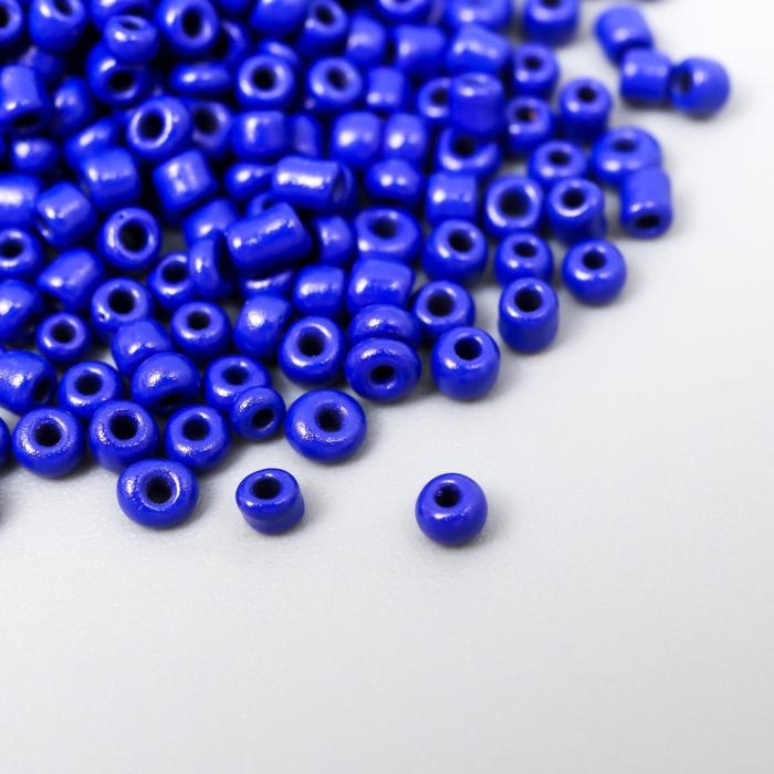 Бисер круглый 12/0 в бутылочке  Бисер круглый 12/0 в бутылочке "Ярко-синий" 20 гр