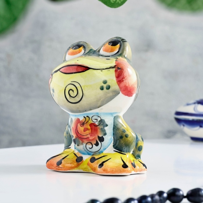 Сувенир Сувенир "Квакушка", гжель, цвет