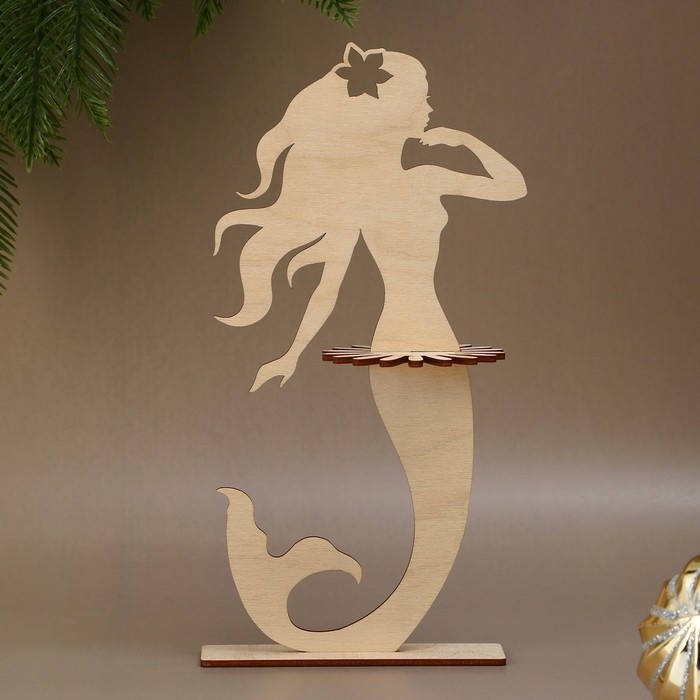 Салфетница деревянная «Русалка», 25х13 см Салфетница деревянная «Русалка», 25х13 см