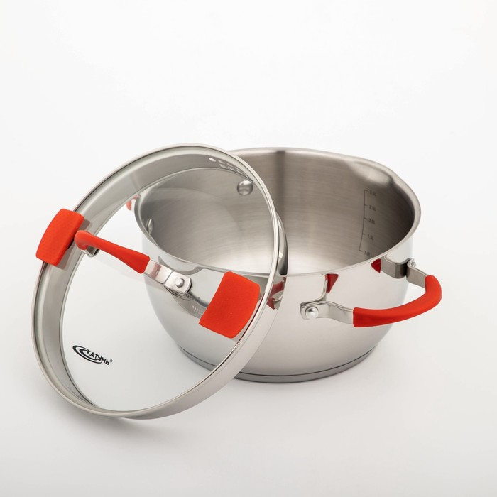 Кастрюля «Аврора», 4 л, d=22 см, капсульное дно, индукция Кастрюля «Аврора», 4 л, d=22 см, капсульное дно, индукция
