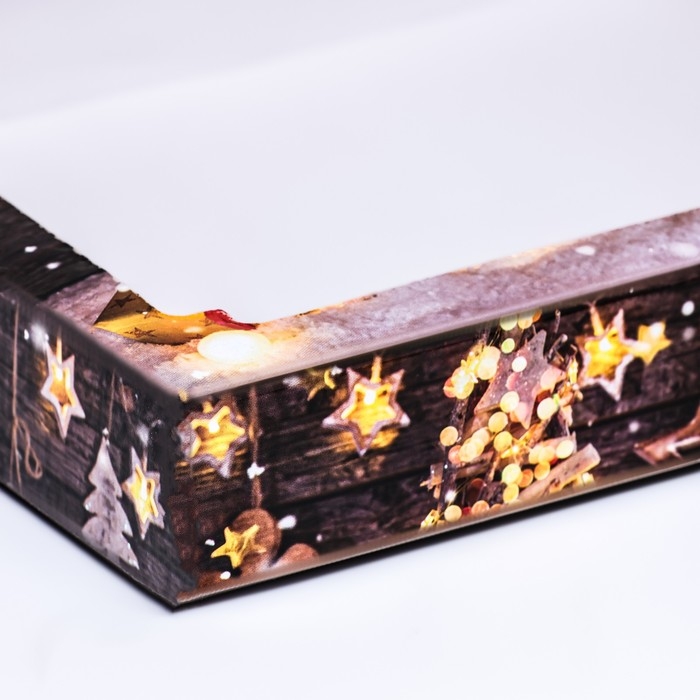 Новый год. Коробка сборная крышка-дно с окном, Новый год. Коробка сборная крышка-дно с окном, "Исполнения желаний", 26 х 21 х 4 см.