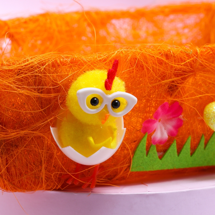 Пасхальная декоративная корзинка  Пасхальная декоративная корзинка "Радость"  20х18х7 см