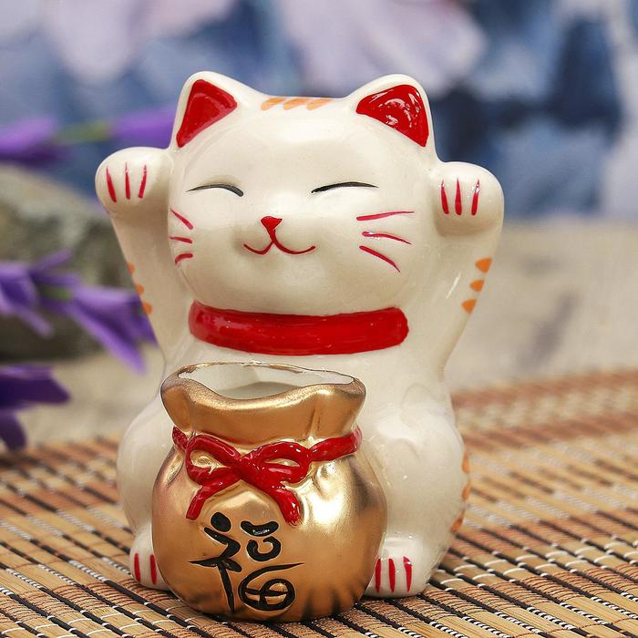 Копилка керамика Копилка керамика "Манеки-неко счастье" МИКС 10х8,5х9 см
