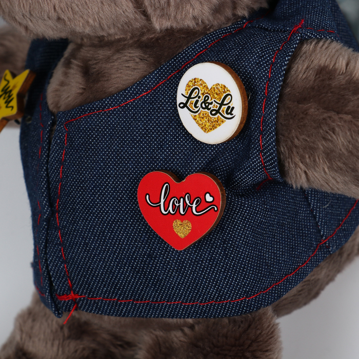 Мягкая игрушка «Малыш Lu в жилете», заяц, 25 см Мягкая игрушка «Малыш Lu в жилете», заяц, 25 см