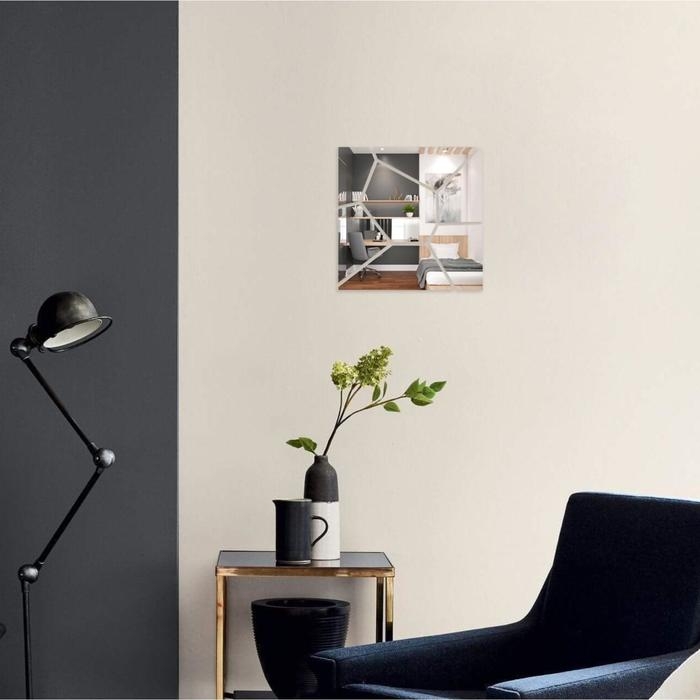 Наклейки интерьерные Наклейки интерьерные "Камент", зеркальные, декор настенный, панно 20 х 20 см