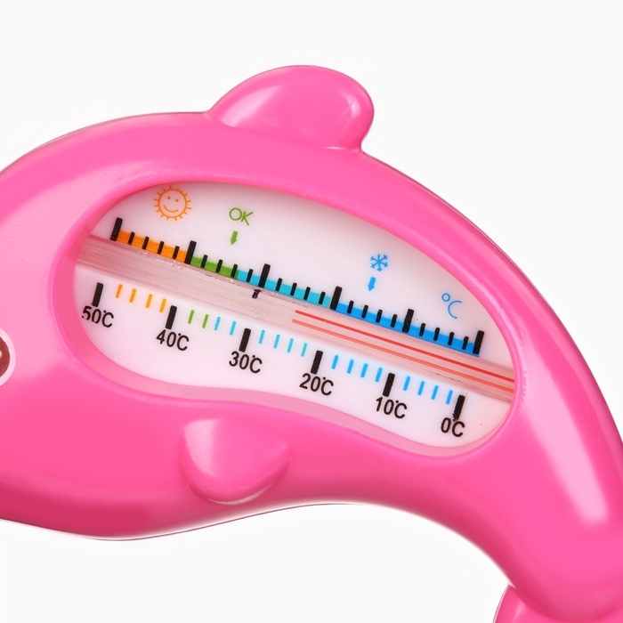 Термометр для ванны «Дельфин», цвет Розовый Термометр для ванны «Дельфин», цвет Розовый