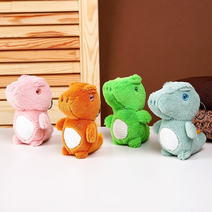 Мягкая игрушка &laquo;Динозаврик&raquo; на брелоке, 11 см, цвета МИКС