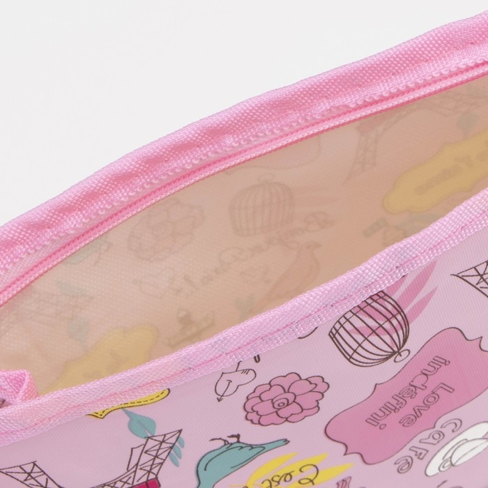 Косметичка на молнии, цвет розовый Косметичка на молнии, цвет розовый