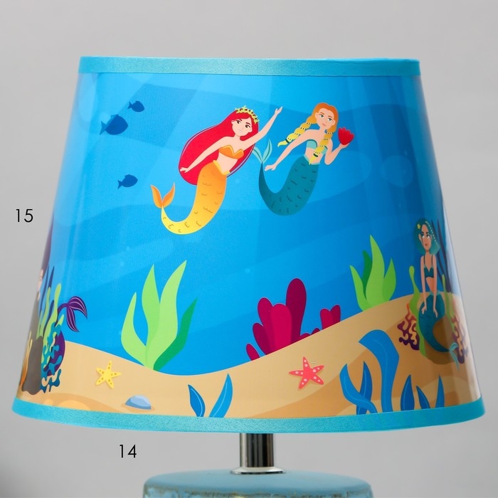 Настольная лампа  Настольная лампа "Русалки" Е14 15Вт 20х20х34 см RISALUX