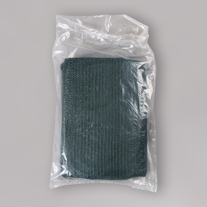 Сетка фасадная затеняющая, 3 × 5 м, плотность 35 г/м², тёмно-зелёная