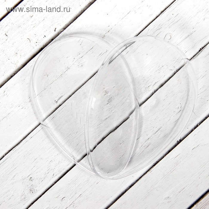 Заготовка - подвеска, раздельные части «Яйцо», размер собранного: 9.2 × 9.2 × 13 см