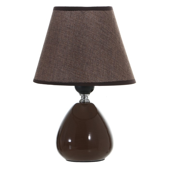 Лампа настольная  Лампа настольная "Инканто" 1х40Вт Е27 коричневый 18х18х27 см RISALUX
