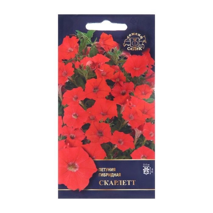 Семена цветов Петуния Семена цветов Петуния"Скарлетт", Евро, 5 шт