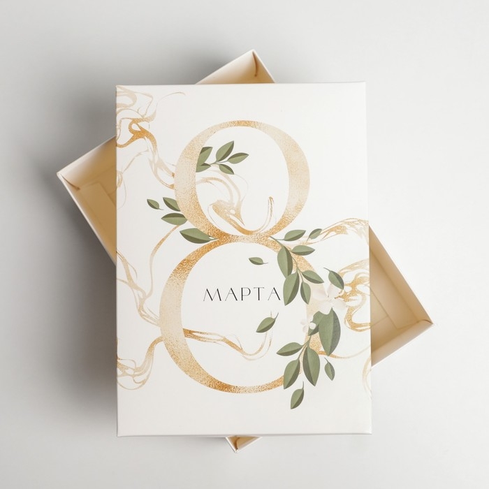 Коробка подарочная складная, упаковка, «8 марта», 21 х 15 х 7 см Коробка подарочная складная, упаковка, «8 марта», 21 х 15 х 7 см