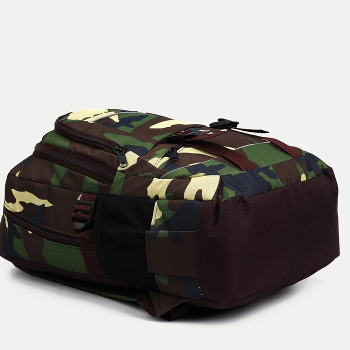 Рюкзак туристический, 22 л, 2 отдела на молниях, 5 наружных карманов, «ЗФТС», цвет камуфляж/хаки Рюкзак туристический, 22 л, 2 отдела на молниях, 5 наружных карманов, «ЗФТС», цвет камуфляж/хаки