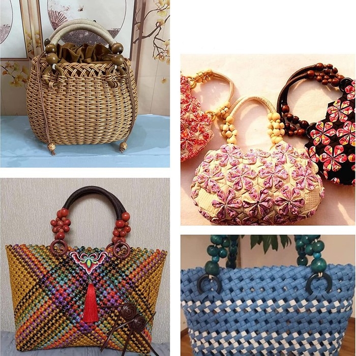 Ручки для сумки, 2 шт, вощёный шнур, 46 ± 1 × 4,5 см, цвет чёрный Ручки для сумки, 2 шт, вощёный шнур, 46 ± 1 × 4,5 см, цвет чёрный