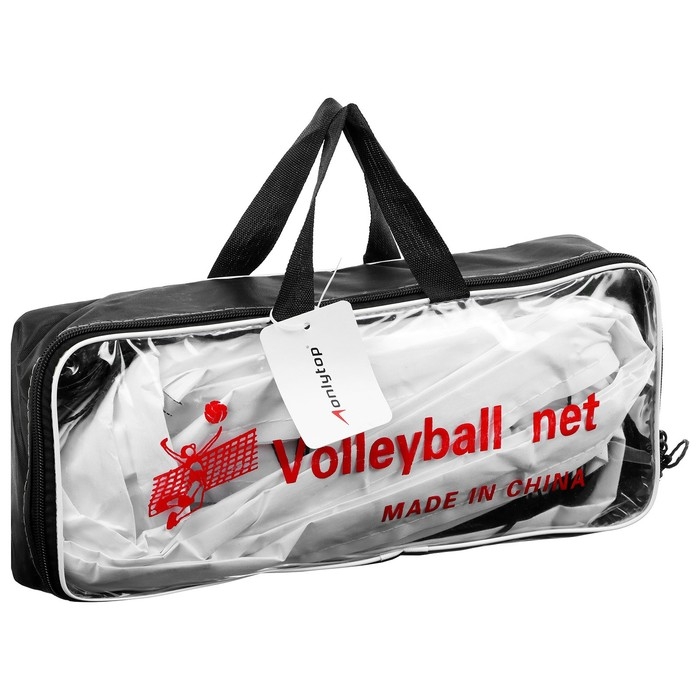 Сетка волейбольная ONLYTOP, с тросом, нить 1,5 мм, 9,6х0,85 м Сетка волейбольная ONLYTOP, с тросом, нить 1,5 мм, 9,6х0,85 м