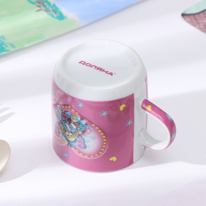 Набор детской посуды из керамики Доляна «Дюймовочка», 3 предмета: кружка 230 мл, миска 400 мл, тарелка d=18 см,цвет белый Набор детской посуды из керамики Доляна «Дюймовочка», 3 предмета: кружка 230 мл, миска 400 мл, тарелка d=18 см,цвет белый