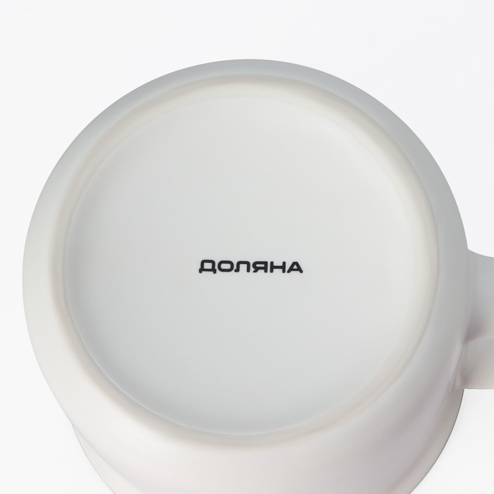 Кружка фарфоровая Доляна «Новый год. Снеговик», 380 мл, цвет белый Кружка фарфоровая Доляна «Новый год. Снеговик», 380 мл, цвет белый