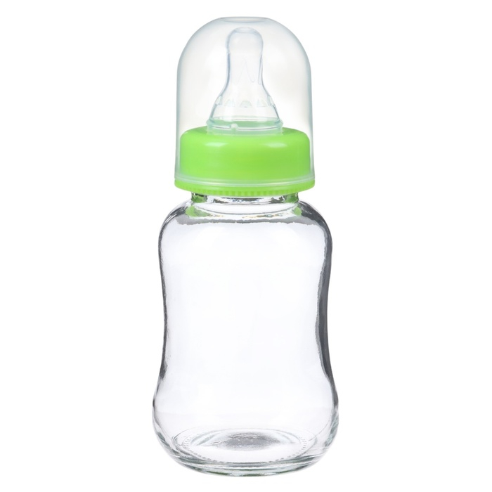 Бутылочка для кормления, классическое горло, стекло, быстрый поток, от 6 мес., 150 мл., цвет МИКС Бутылочка для кормления, классическое горло, стекло, быстрый поток, от 6 мес., 150 мл., цвет МИКС