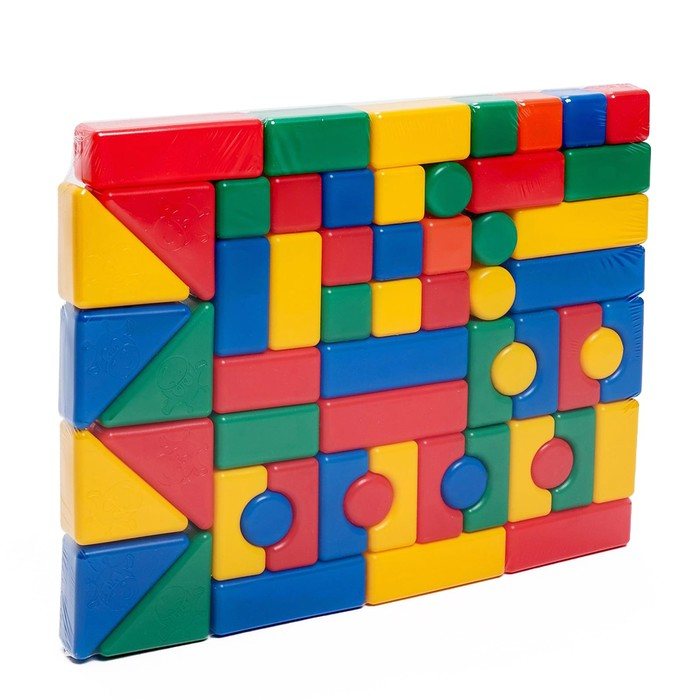 Строительный набор, 60 элементов, 40×40 мм Строительный набор, 60 элементов, 40×40 мм