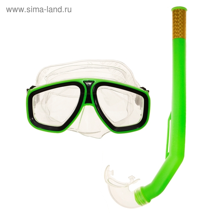 Набор для плавания ONLYTOP: маска, трубка, цвета МИКС Набор для плавания ONLYTOP: маска, трубка, цвета МИКС