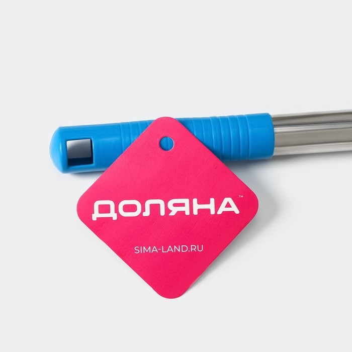 Щётка для окон Доляна, телескопическая ручка 54(86) см, поворотная головка, насадка из микрофибры 14×16 см, цвет синий Щётка для окон Доляна, телескопическая ручка 54(86) см, поворотная головка, насадка из микрофибры 14×16 см, цвет синий