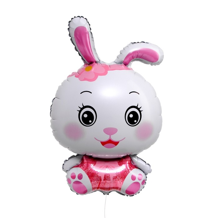 Шар фольгированный 32" &laquo;Милый зайка&raquo;, розовый