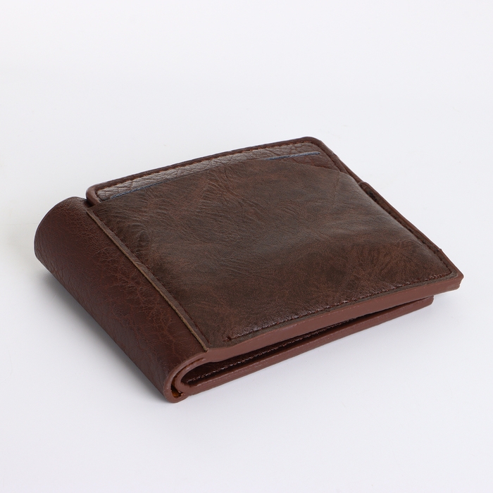 Портмоне мужское без застёжки, цвет коричневый Портмоне мужское без застёжки, цвет коричневый