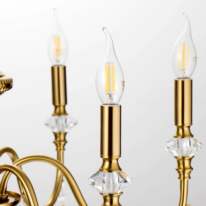 Люстра Люстра "Ланди" 6х40Вт Е14 латунь 60х60х50 см BayerLux