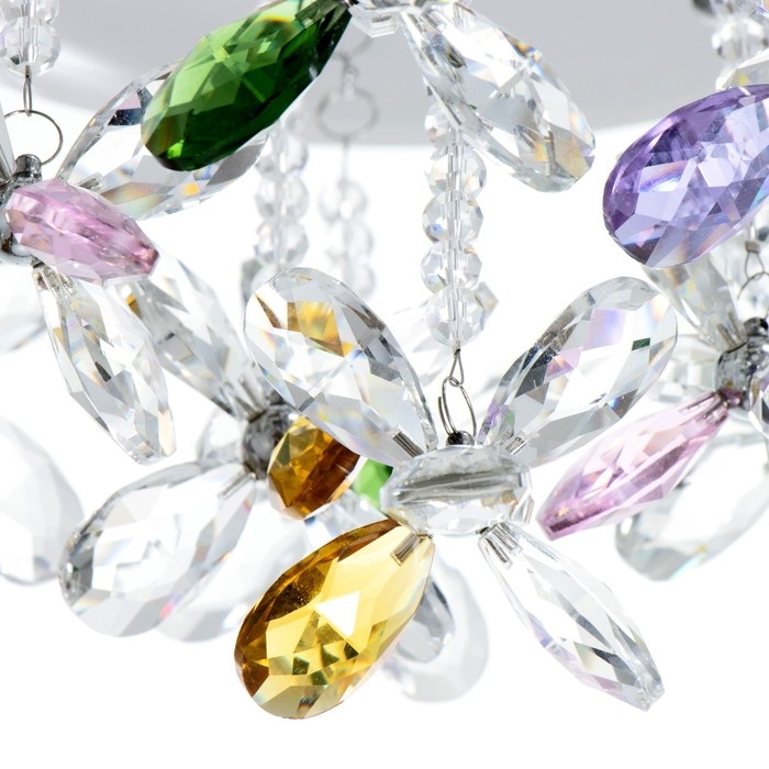 Люстра с ПДУ Люстра с ПДУ "Сифора" LED 50Вт 3000-6000К золото 40х40х23 см BayerLux