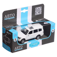 Машина металлическая Mitsubishi Pajero 4WD Turbo 1:43, инерция, открываются двери, цвет белый