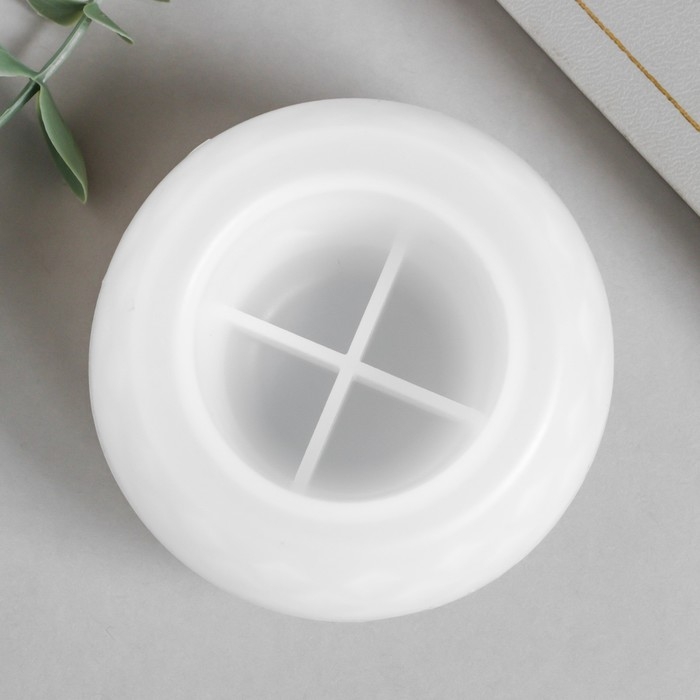 Молд силикон Молд силикон "Подсвечник вытянутый шар с кругами" 8,3х8,3х8,3 см