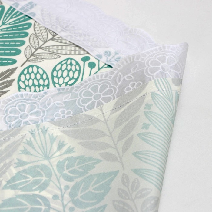 Скатерть на нетканой основе многоразовая с кружевом «Кружево», 130×140 см