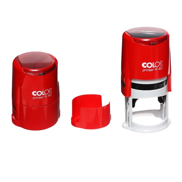 Оснастка для круглой печати автоматическая COLOP Printer R40, диаметр 41.5 мм, с крышкой, МИКС