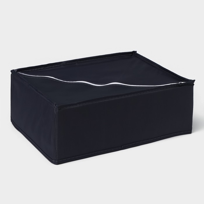 Органайзер для хранения белья LaDо́m, 12 ячеек, 32×24×12 см, цвет графитовый