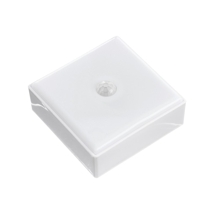 Светильник светодиодный с датчиком движ., квадрат, 6 LED, 2 Вт, от бат. 3*AAA, 3000К, т-бел. 98830 Светильник светодиодный с датчиком движ., квадрат, 6 LED, 2 Вт, от бат. 3*AAA, 3000К, т-бел. 98830