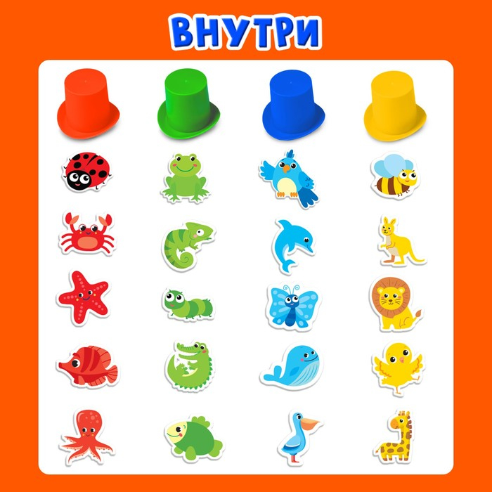 Развивающий набор «Кто под шляпкой?» Развивающий набор «Кто под шляпкой?»