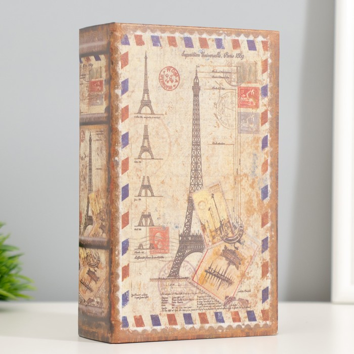 Сейф дерево книга Сейф дерево книга "Письмо во Францию" кожзам 17х11х5 см