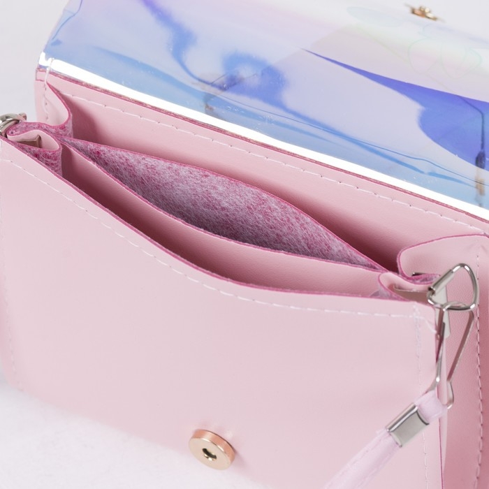 Сумка детская для девочки Сумка детская для девочки "Зайка в юбочке", на клапане, цвет сиреневый