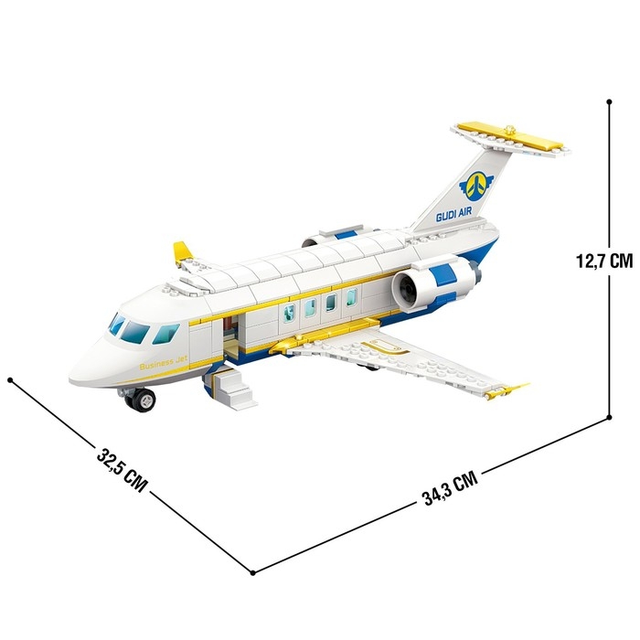 Конструктор Город «Частный самолёт», 461 деталь Конструктор Город «Частный самолёт», 461 деталь