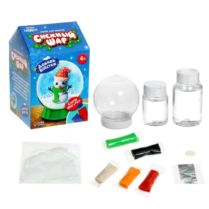 Набор для опытов «Снежный шар. Снеговик» Набор для опытов «Снежный шар. Снеговик»