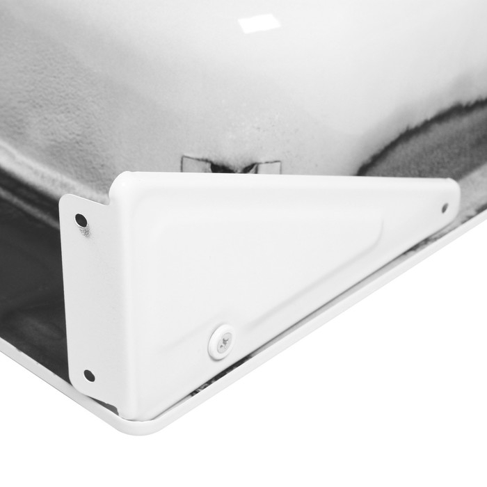 Мойка кухонная стальная  Мойка кухонная стальная "Сантэкс", 500 х 500 х 160 мм, эмалированная, с кронштейнами