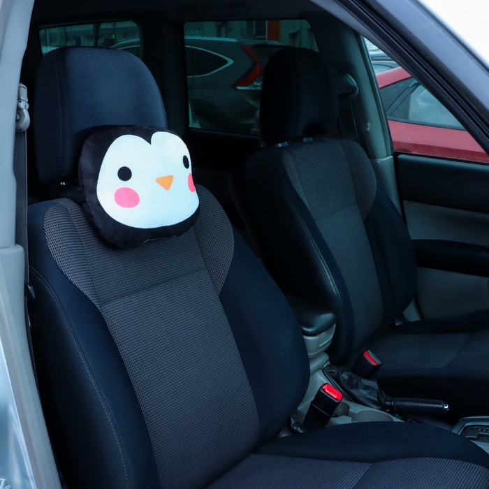 Подушка на подголовник МАТЕХ CUTIE LINE, 30 х 25 х 10 см, черный, розовый Подушка на подголовник МАТЕХ CUTIE LINE, 30 х 25 х 10 см, черный, розовый